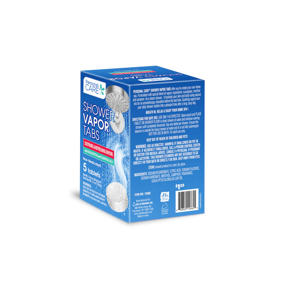 Personal Care Non- Medicated Shower Vapor Tabs