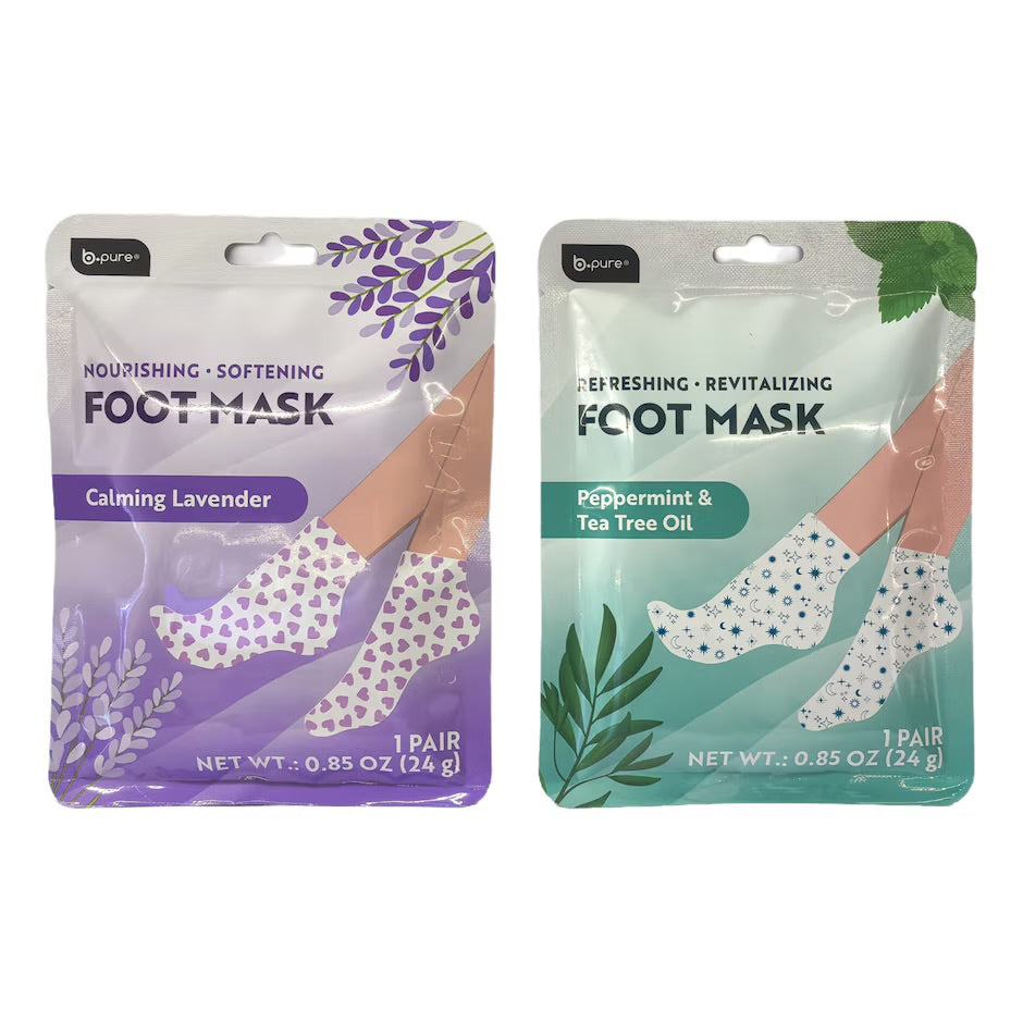 B Pure Peppermint & Tea Tree Oil Foot Mask