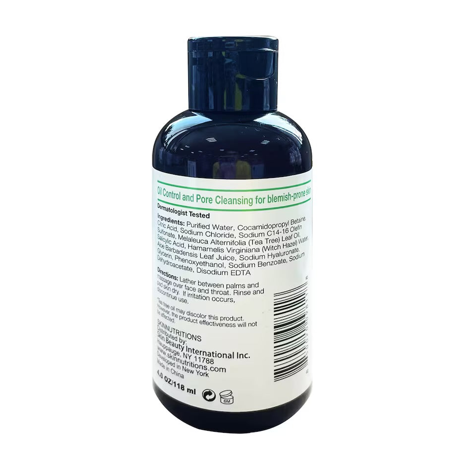 Skin Nutrition Botanicals Tea Tree Oil and Salicylic Acid Balancing Face Wash
