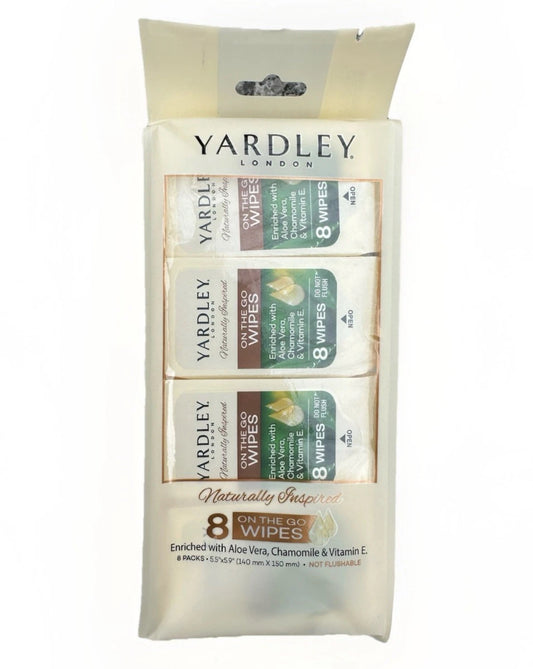Yardley on the go wipes