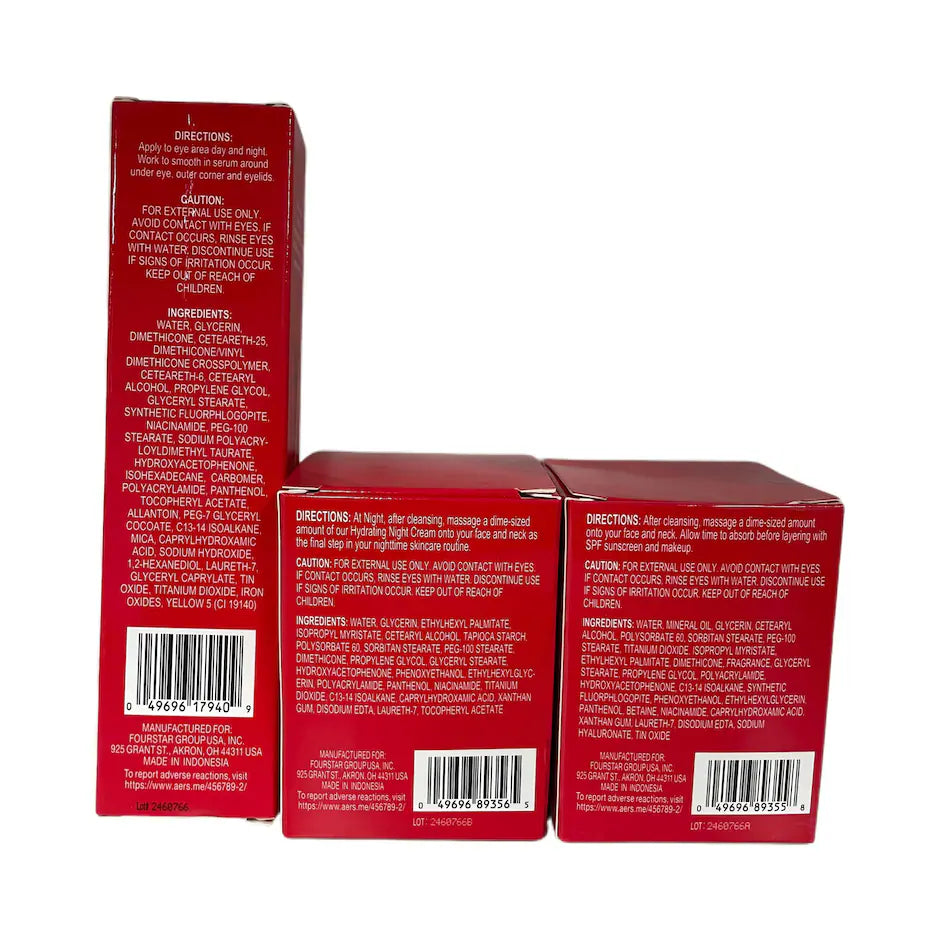 B Pure Revitalizing eye cream, night cream and micro sculpting cream