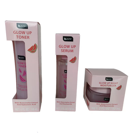 B Pure Glow Up- Toner, Serum & Moisturizer